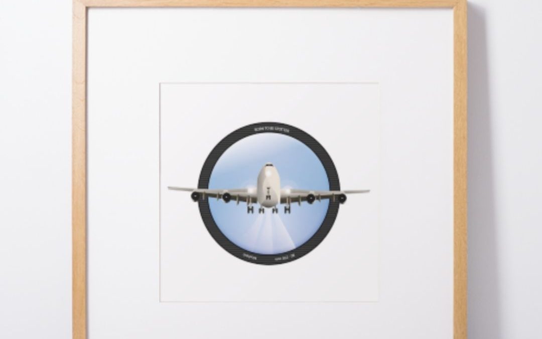 Ilustración para camisetas Avión