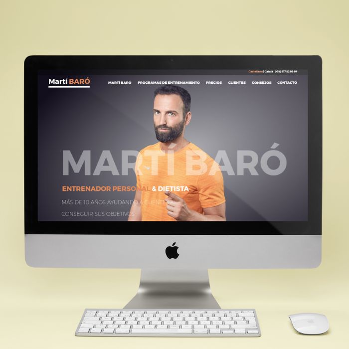 Diseño de página web de Martí Baró