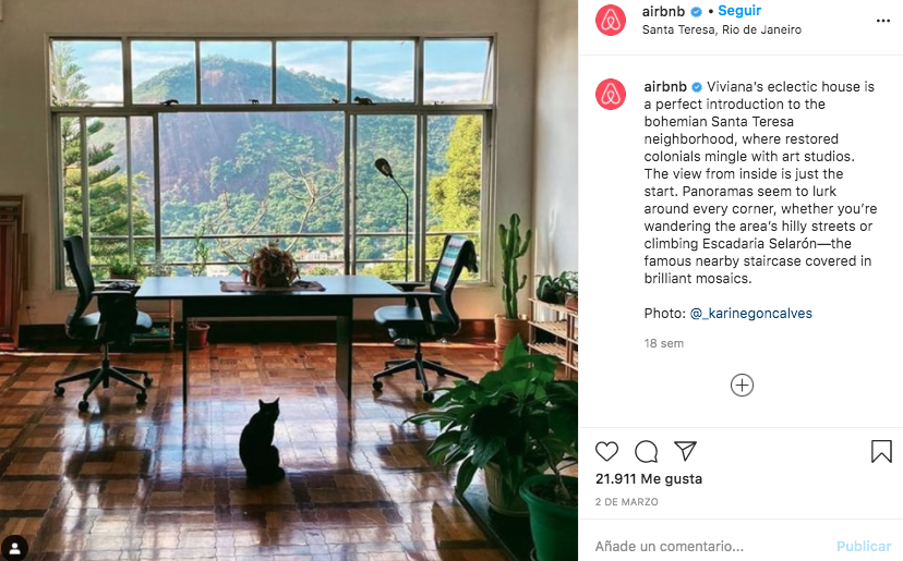 Airbnb instagram