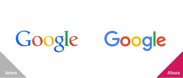antes y despues logo google